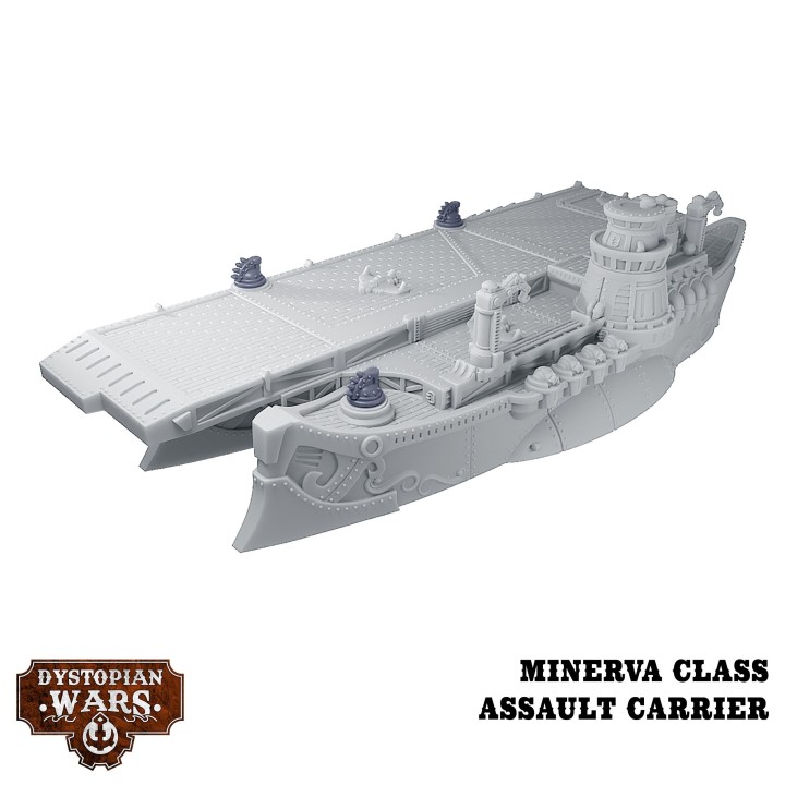 Minerva Battlefleet Set de l'Alliance pour Dystopian Wars (Warcradle Studios)