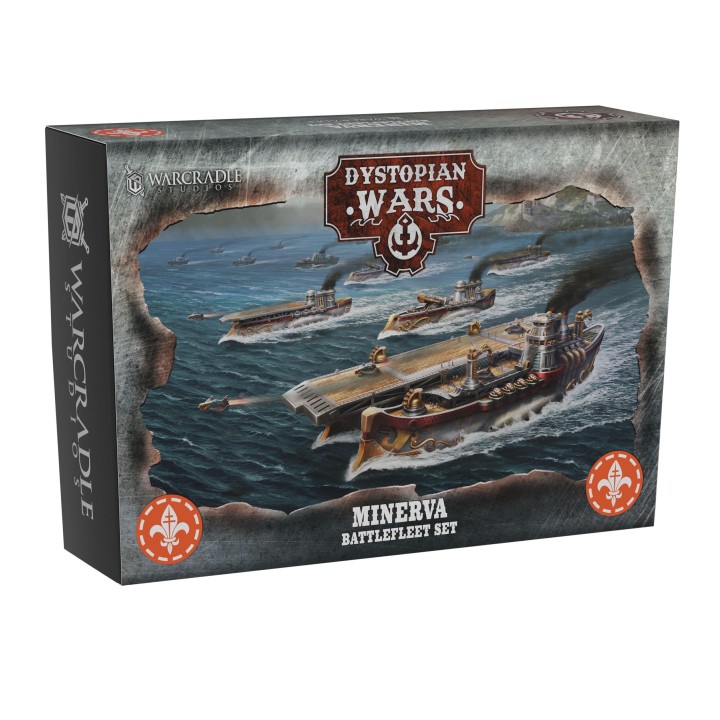 Minerva Battlefleet Set de l'Alliance pour Dystopian Wars (Warcradle Studios)