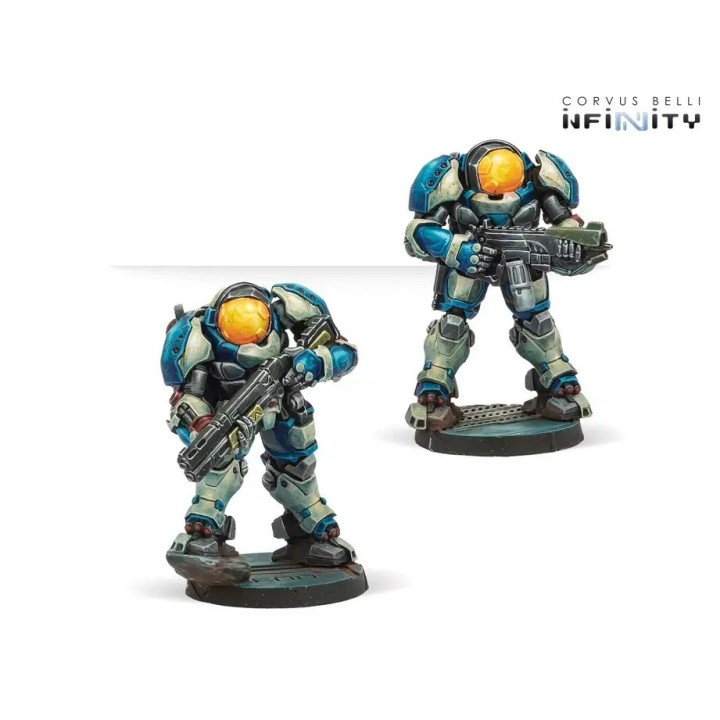 Figurines de Patchers pour les Ariadnais d'Infinity (Corvus Belli)