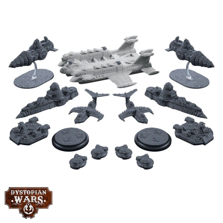 Figurines de l'Alexayev Battlefleet Set pour Dystopian Wars