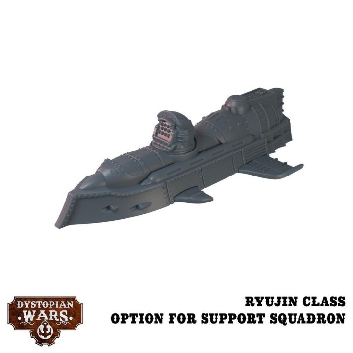 Figurines des Japanese Support Squadrons pour l'Empire à Dystopian Wars