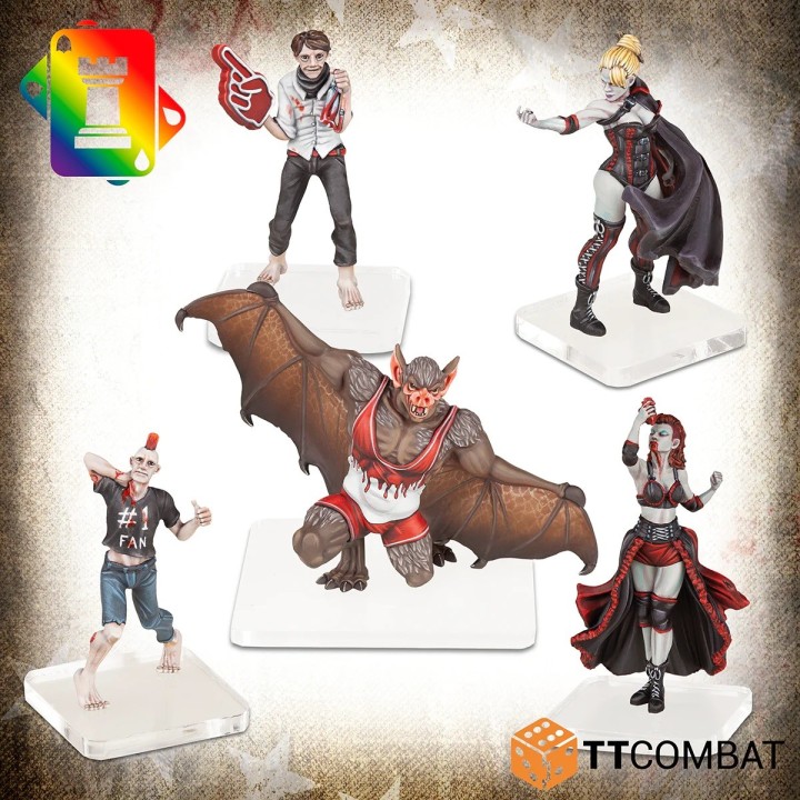 Figurines du starter Bleeding Hearth Foundation pour Rumbleslam (TT Combat)