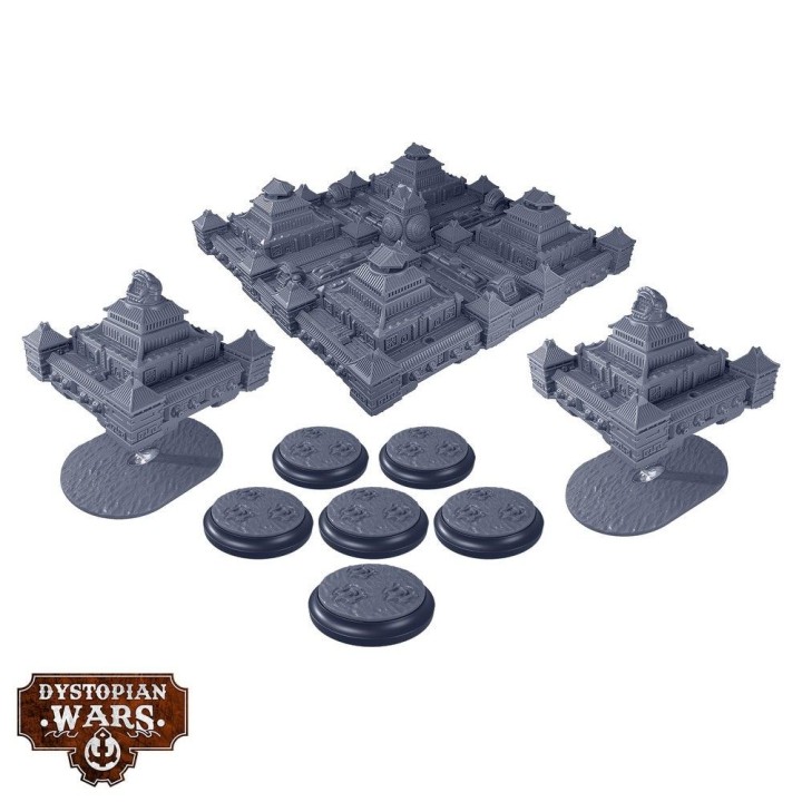 Figurines de la Zhanmadao Battlefleet pour l'Empire à Dystopian Wars