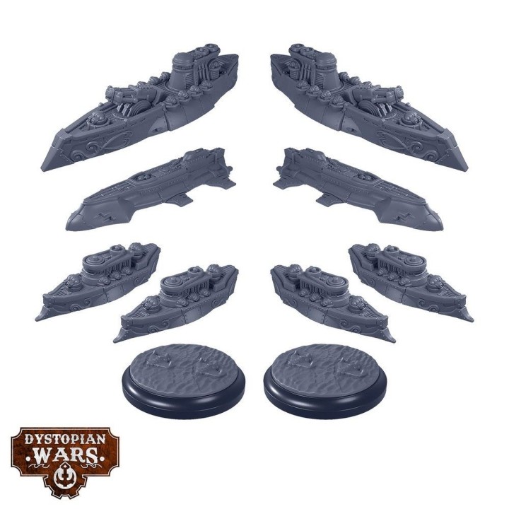 Italian Support Squadrons pour Dystopian Wars (Warcradle Studios)