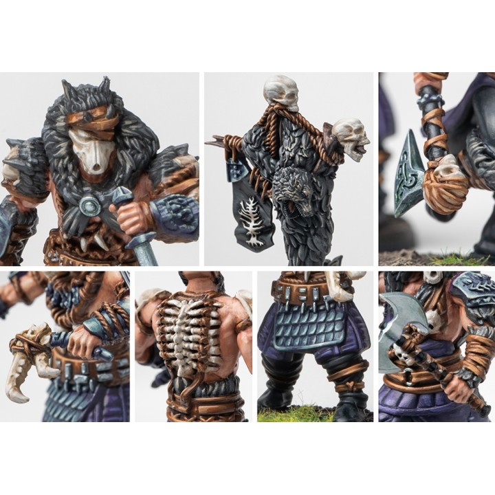 Figurines de Ulfhednar des Nords pour Conquest