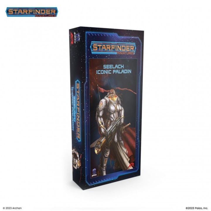 Figurine de Seelah Iconic Paladin pour Starfinder