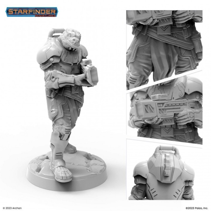 Figurine de Vesk Bodyguard pour Starfinder
