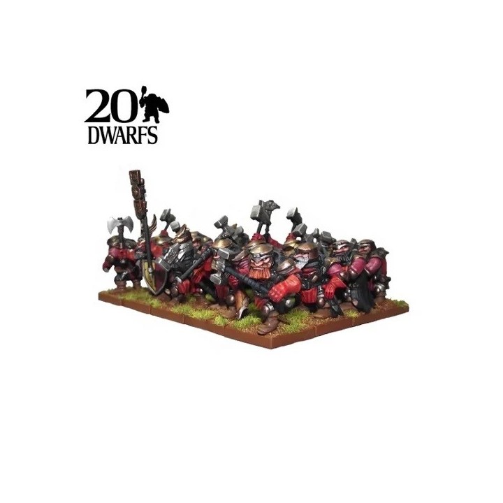 Kings Of War - Nains - Régiment De Brise-Pavois