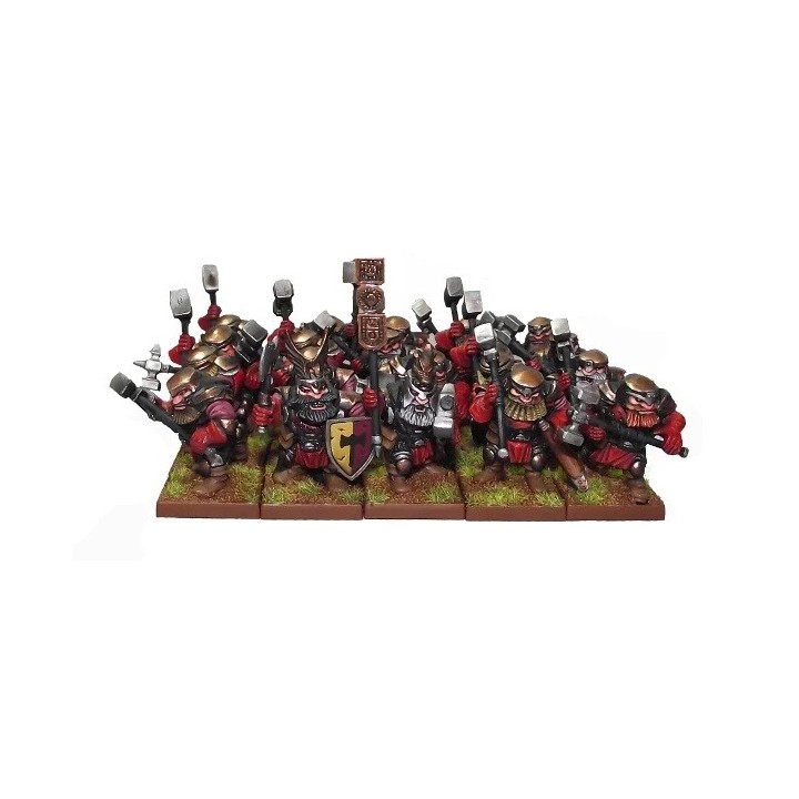 Kings Of War - Nains - Régiment De Brise-Pavois