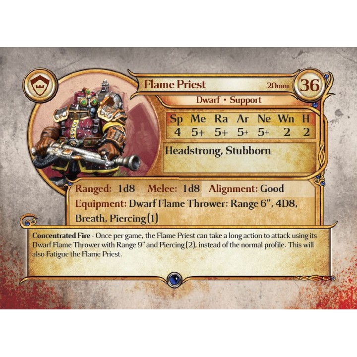 Kings Of War - Nains - Pack De Support : Prêtre De La Flamme