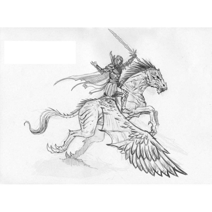 Kings Of War - Vampire Sur Pégase Mort-Vivant