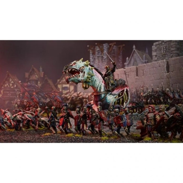 Kings Of War - Roi Revenant Sur Wyrm Mort-Vivant