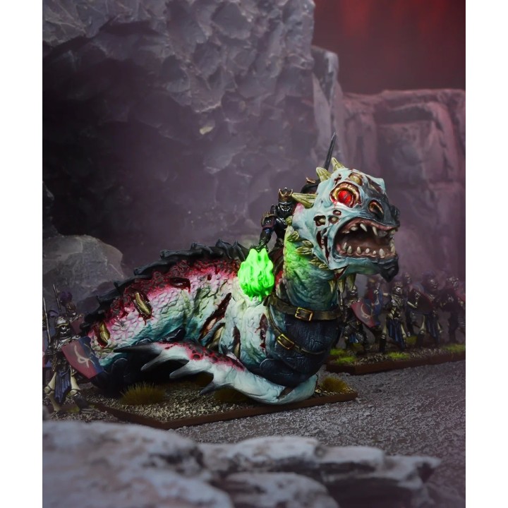 Kings Of War - Roi Revenant Sur Wyrm Mort-Vivant