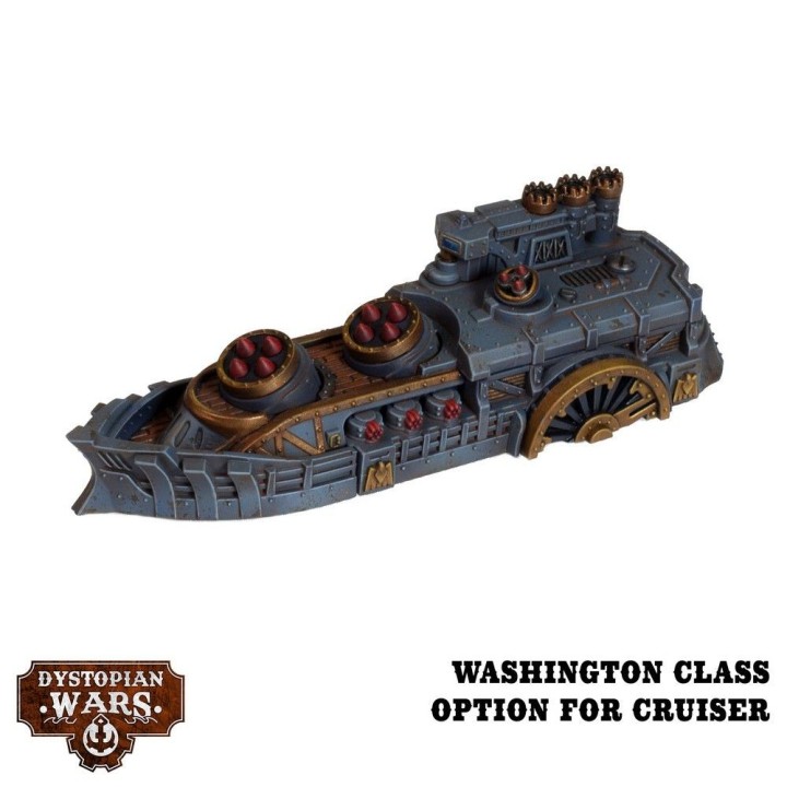 Figurines des Union Support Squadrons pour Dystopian Wars (Warcradle Studios)