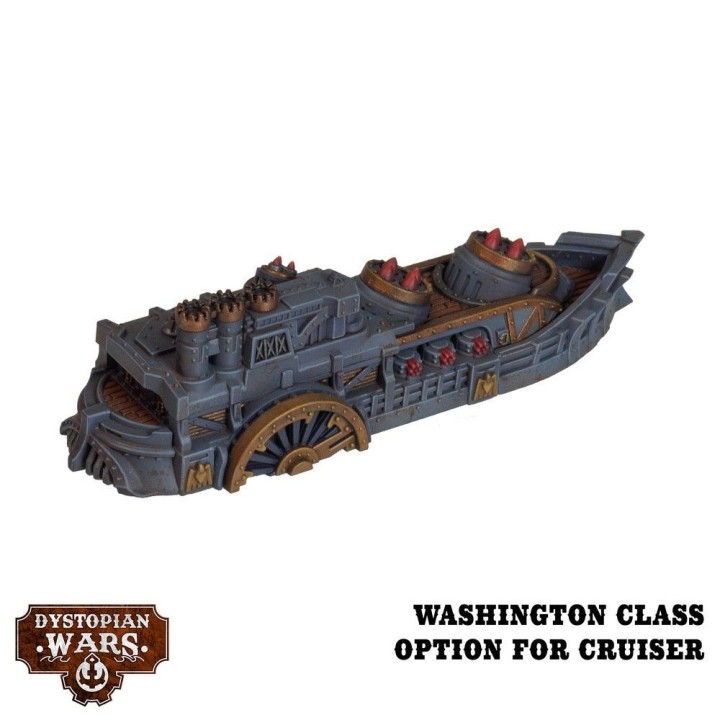 Figurines des Union Support Squadrons pour Dystopian Wars (Warcradle Studios)