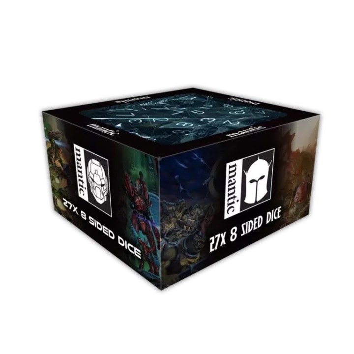 Set dés 27 x D8 pour jouer à Firefight de Mantic Games