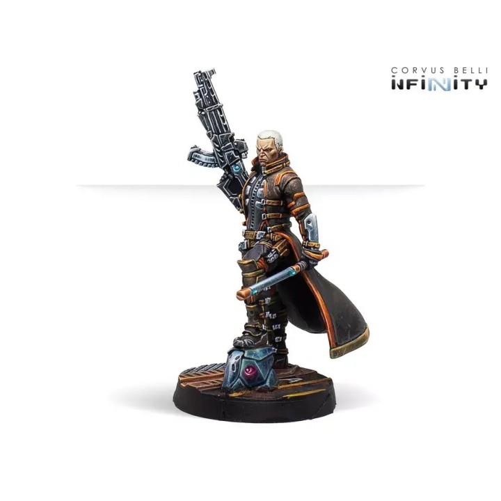 Figurine de Lucien Sforza pour les mercenaires d'Infinity