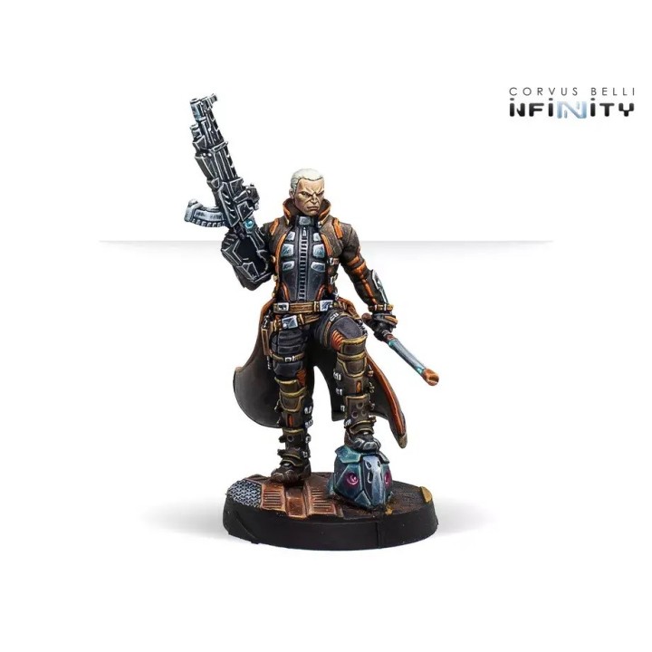 Figurine de Lucien Sforza pour les mercenaires d'Infinity