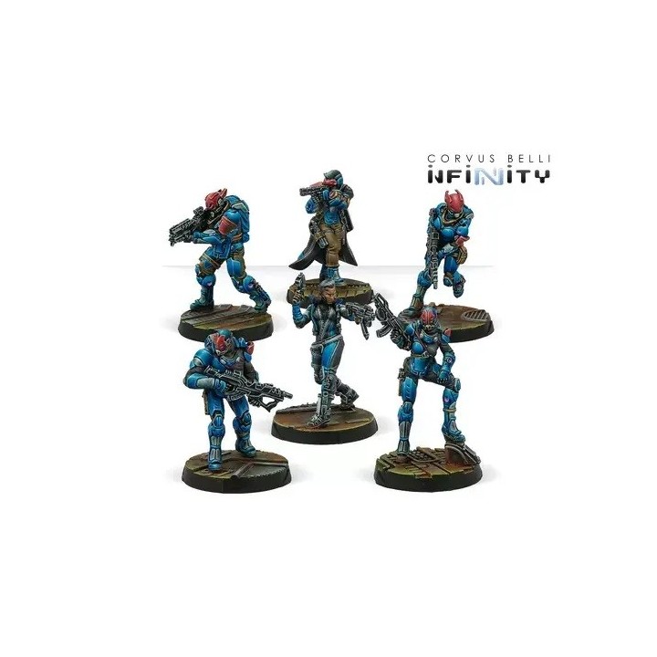 Figurines Reinforcements Pack Alpha pour la Panocéanie (Infinity)