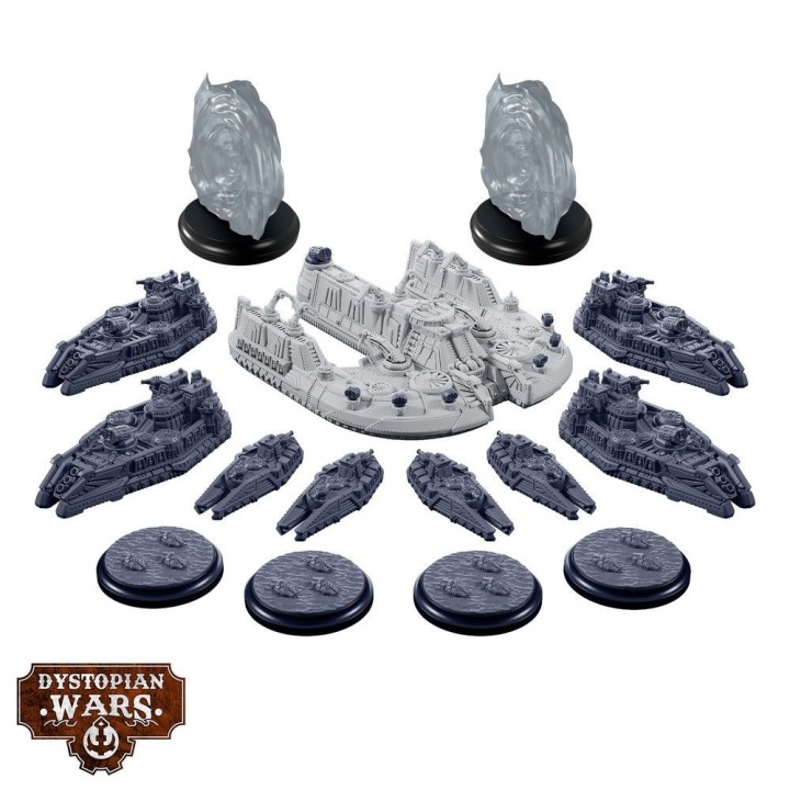 Figurines de l'Abydos Battlefleet Set pour le Sultanate à Dystopian Wars