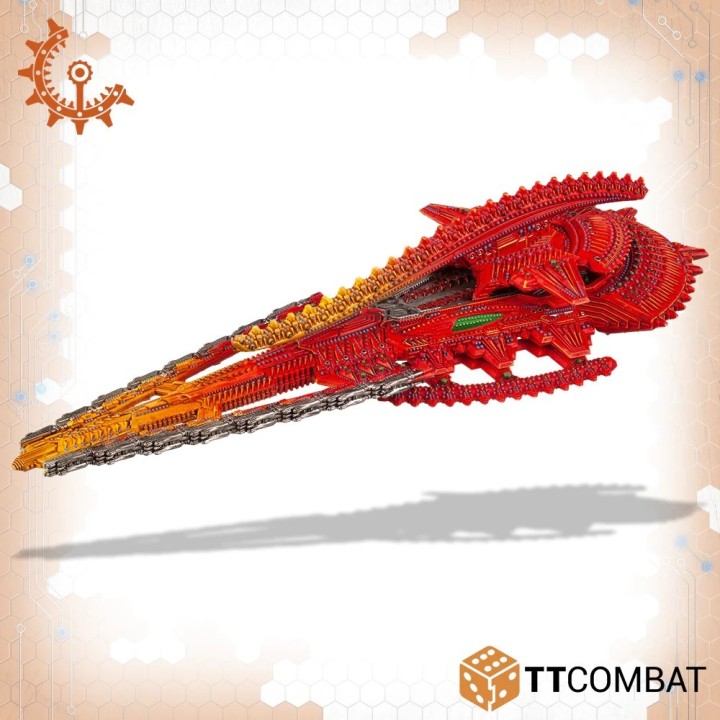 Un bon gros Gold Battleship Shaltari pour Dropfleet Commander