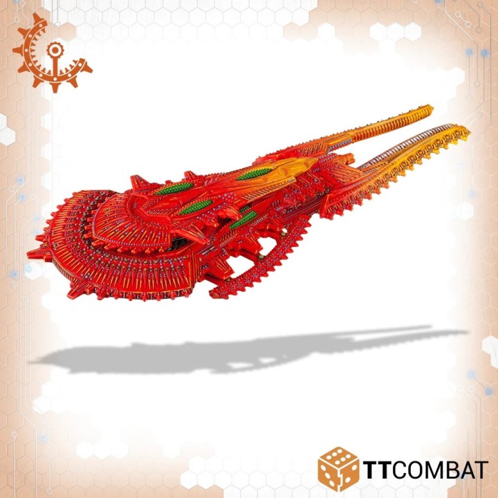 Un bon gros Gold Battleship Shaltari pour Dropfleet Commander