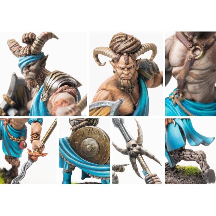 Figurines de Satyroi des City States pour Conquest (Para Bellum)
