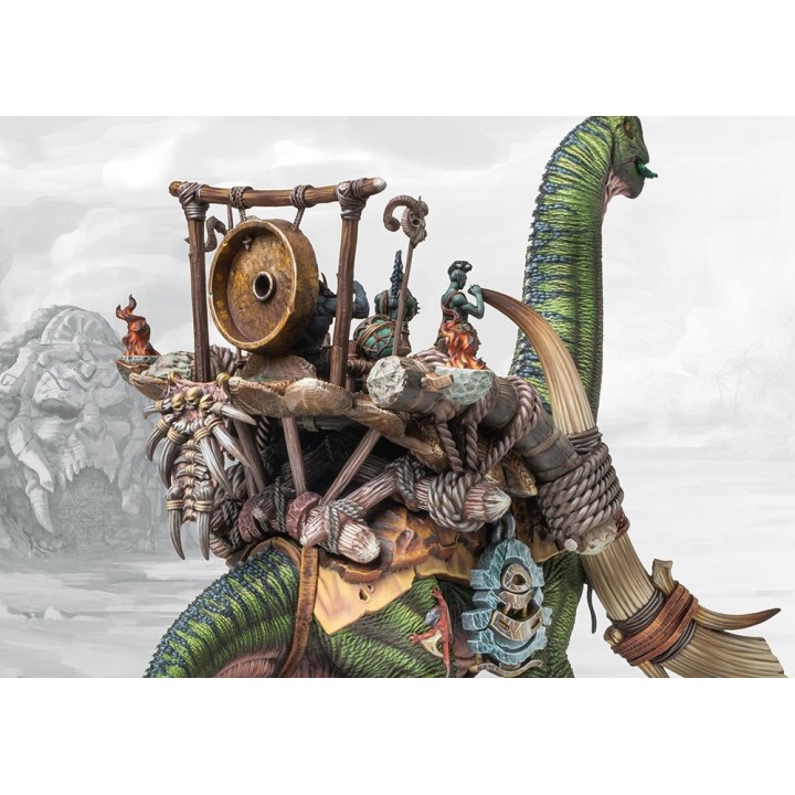 Figurine de Drum Beast pour les W'adrhun de Conquest (Para Bellum Wargames)