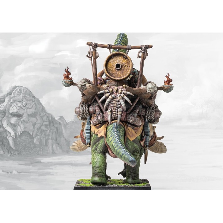 Figurine de Drum Beast pour les W'adrhun de Conquest (Para Bellum Wargames)