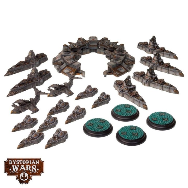 Figurines du Murmansk Battelfleet Set (Commonwealth) à Dystopian Wars