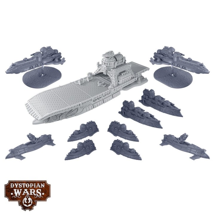 Figurines du Couronne Battlefleet Set (Alliance) de Dystopian Wars