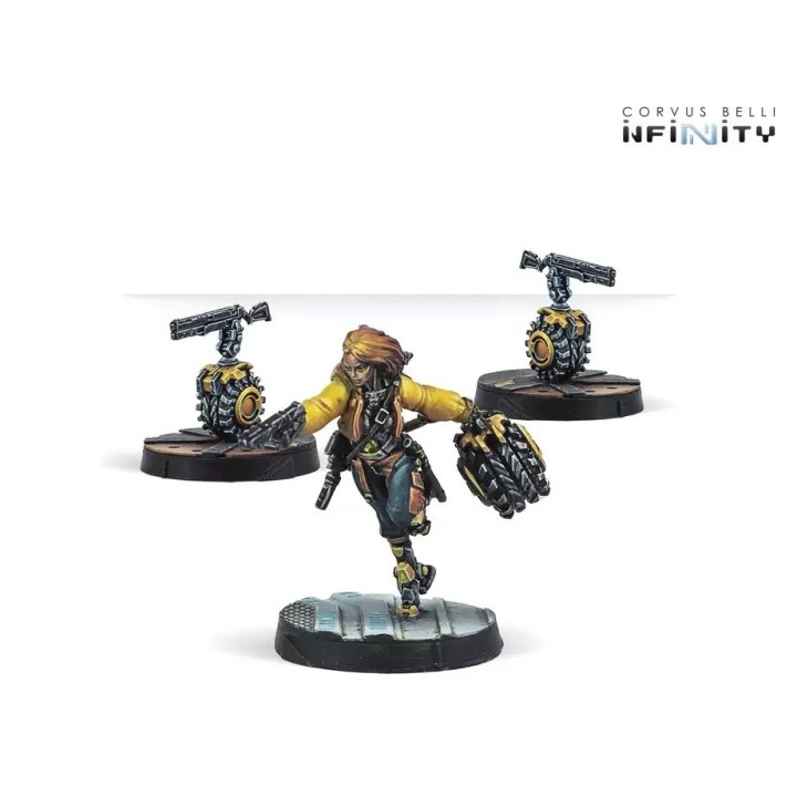 Figurine Infinity de Fiddler, la petite Toymaker d'Aristeia!