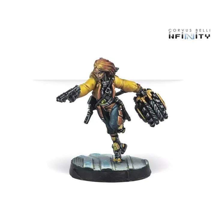 Figurine Infinity de Fiddler, la petite Toymaker d'Aristeia!