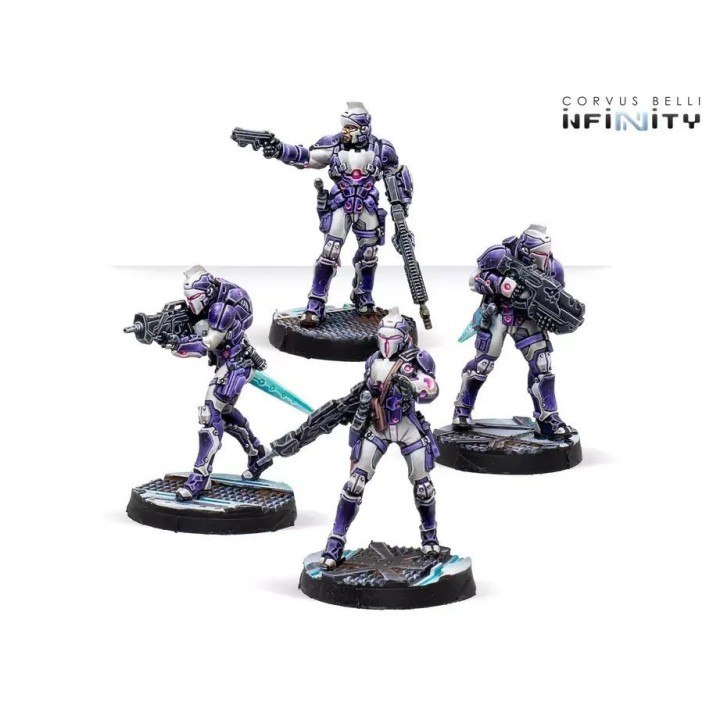 Figurines de Myrmidons pour Aleph à Infinity (Corvus Belli) - Et Code One !