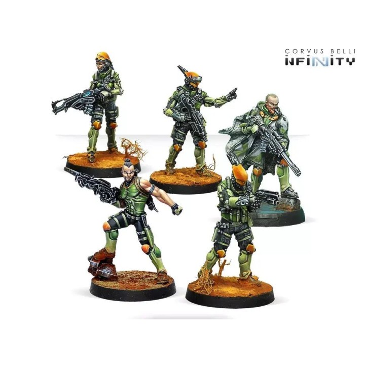 Figurines des Druze Shock Team pour Infinity (Corvus Belli) + Jethro et Arslan !