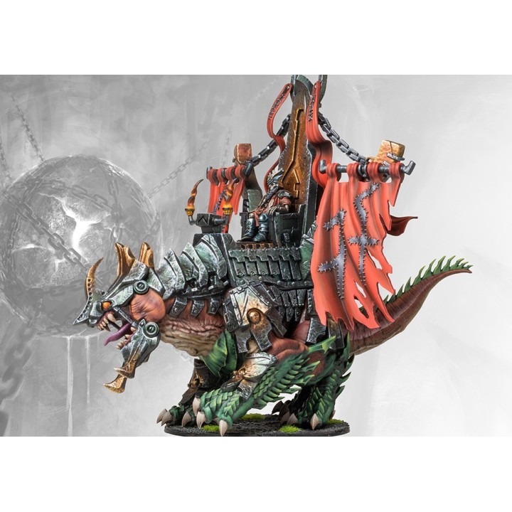 Jolie figurine mastoc du Ironclad Drake Dweghom pour Conquest