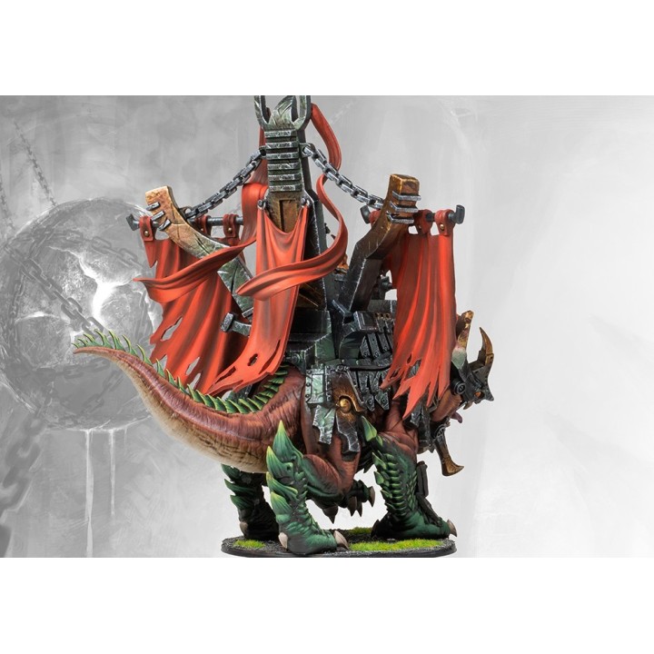 Jolie figurine mastoc du Ironclad Drake Dweghom pour Conquest