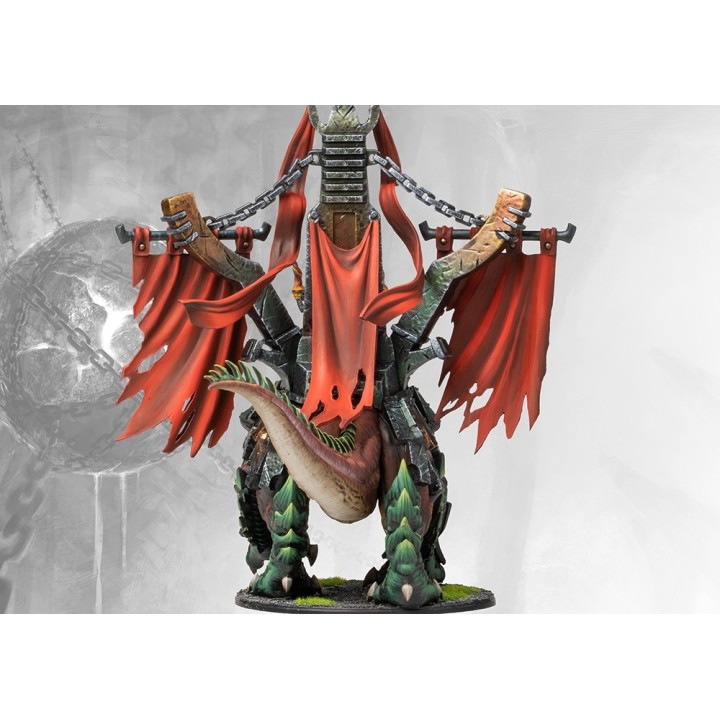 Jolie figurine mastoc du Ironclad Drake Dweghom pour Conquest