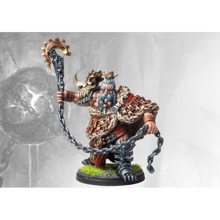 Figurine de du Raegh Drake Rider Dweghom de Conquest (Para Bellum Wargames)