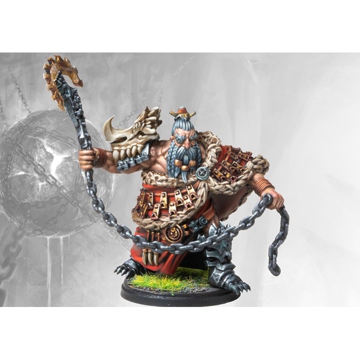 Figurine de du Raegh Drake Rider Dweghom de Conquest (Para Bellum Wargames)