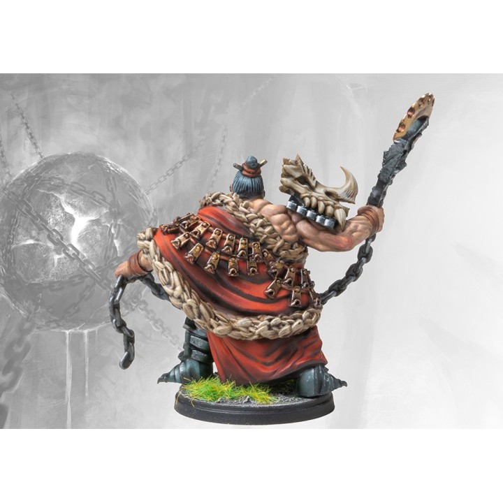 Figurine de du Raegh Drake Rider Dweghom de Conquest (Para Bellum Wargames)