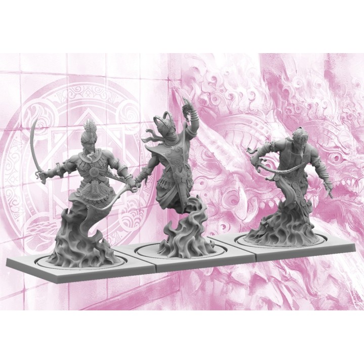 Figurines d'Efreet Sword Dancers pour les Sorcerer Kings à Conquest -Para Bellum