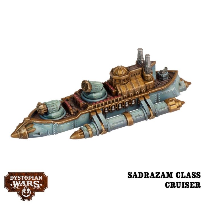 Figurines du set Beyond Fortune and Glory pour Dystopian Wars (Warcradle)