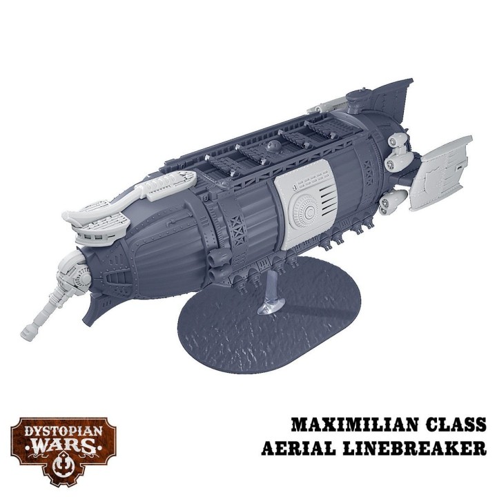 Figurines du Maximilian Aerial Linebreaker (Imperium) de Dystopian Wars