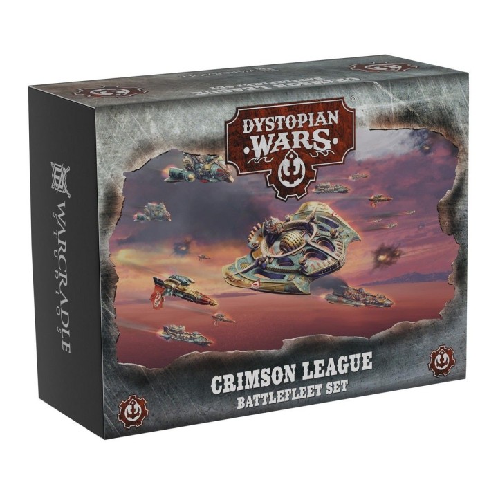 Figurines de la Crimson League Battlefleet Set (Dystopian Wars)