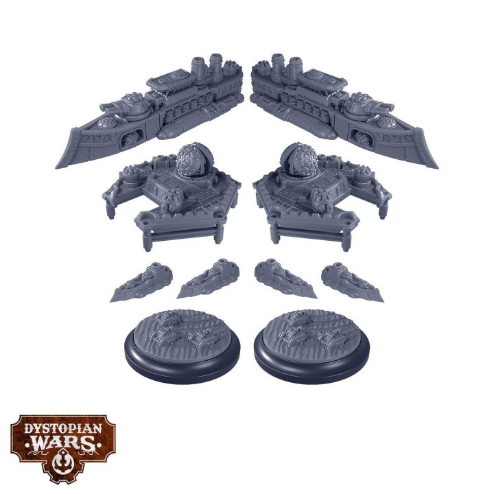 Figurines del'Indian Raj Frontline Squadrons (Dystopian Wars)
