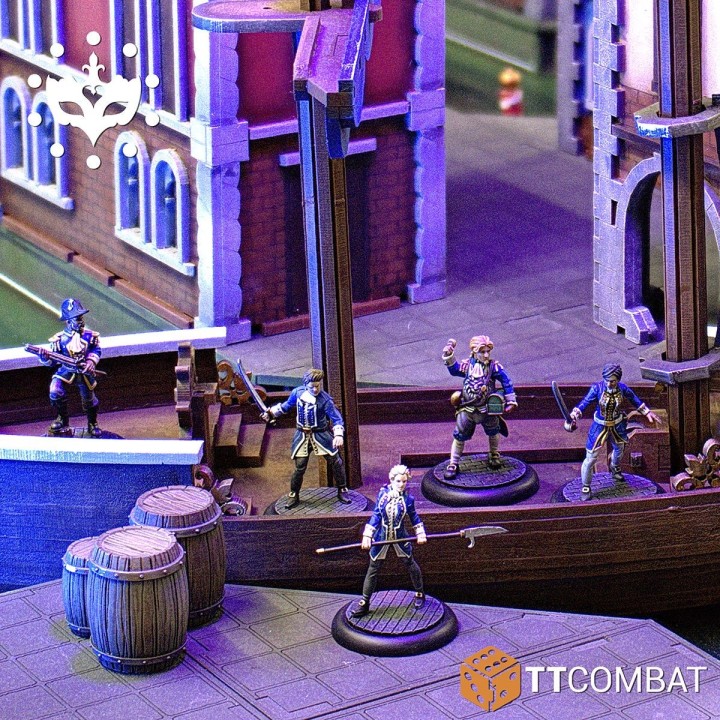 Figurines de la Venetian Navy des Patricians de Carnevale (TT Combat)