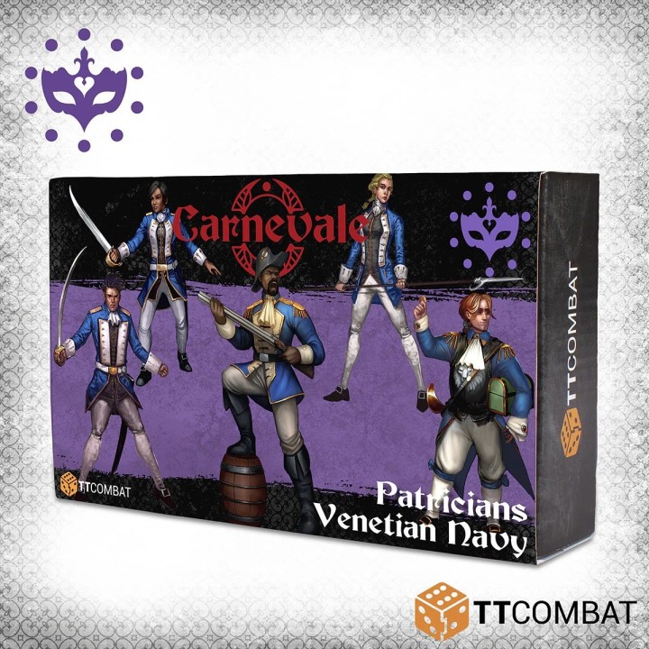 Figurines de la Venetian Navy des Patricians de Carnevale (TT Combat)