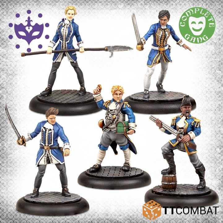 Figurines de la Venetian Navy des Patricians de Carnevale (TT Combat)
