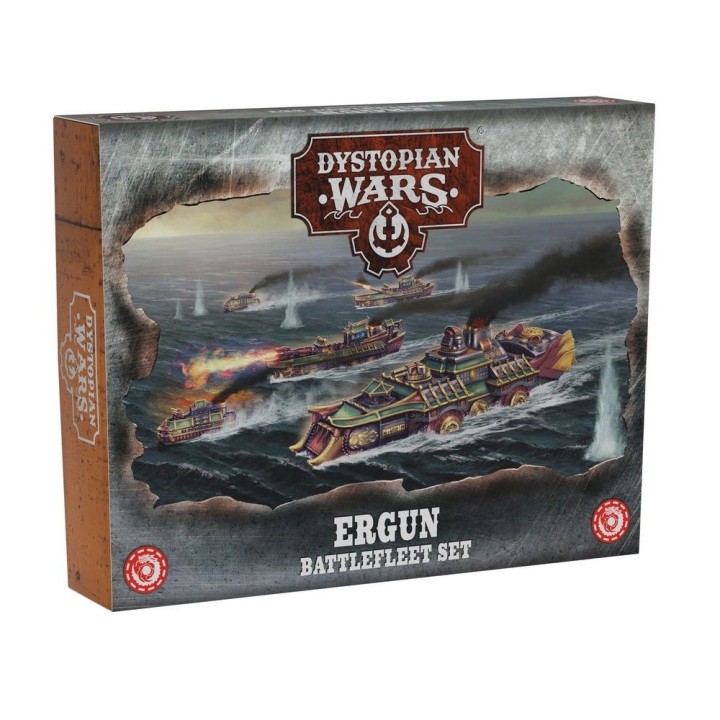 Figurines de l'Ergun Battlefleet Set de l'Empire (Dystopian Wars)